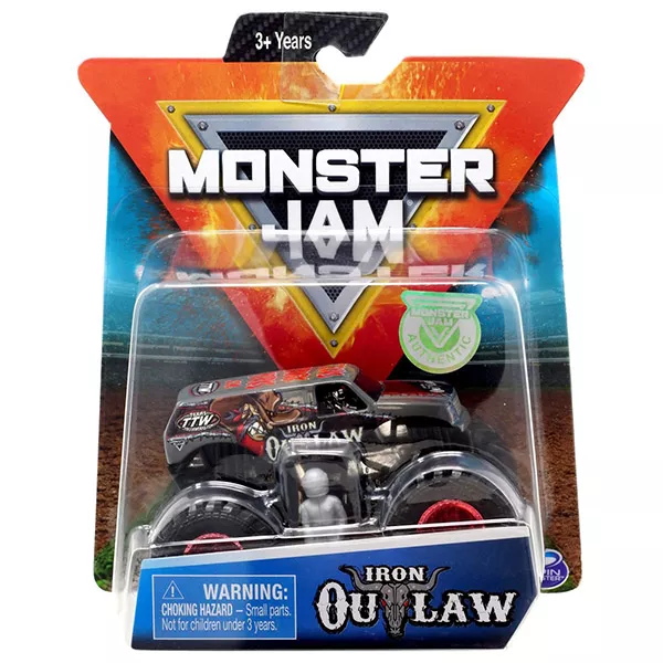 Monster Jam: Iron Outlaw kisautó figurával