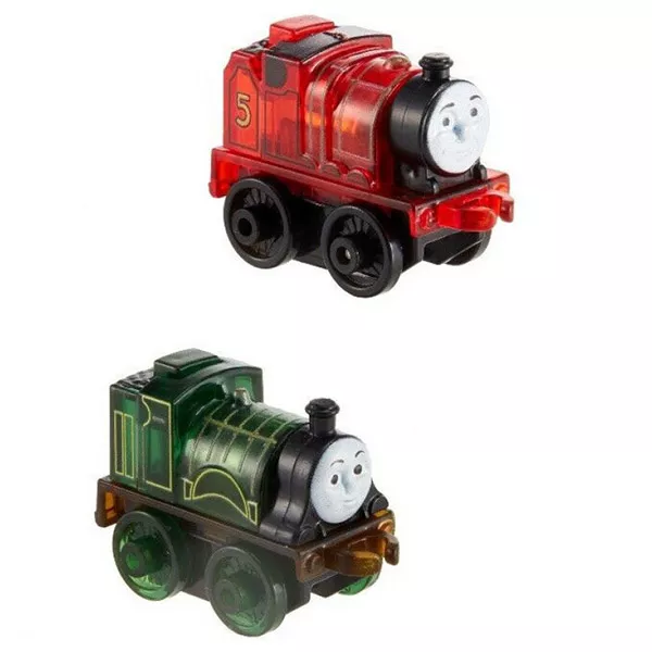 Thomas a gőzmozdony: Világító mini mozdonyok - 2 darabos - piros és zöld