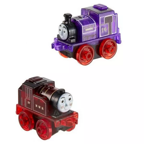 Locomotiva Thomas: mini-locomotive cu lumini - 2 piese, roșu și mov