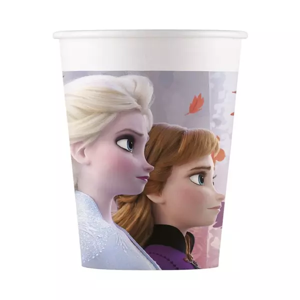 Set de 8 pahare Prințesele Disney, Frozen - 200 ml