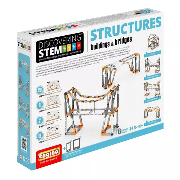 Engino Discovering Stem Structures: Joc de construcție - Poduri și clădiri
