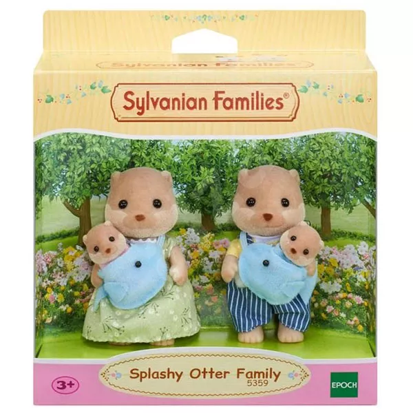 Sylvanian Families: Familie Vidră cu bebeluși