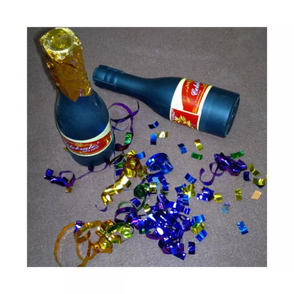 Tun confeti cu design sticlă de șampanie - 20,5 cm