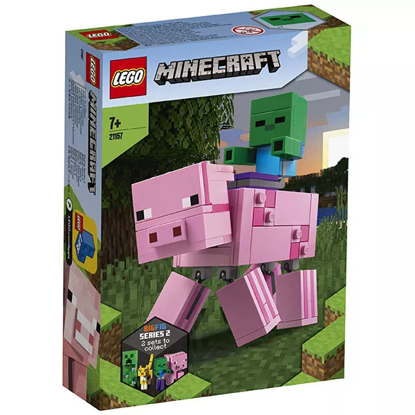 LEGO Minecraft: Porc BigFig cu Bebeluș de zombi 21157