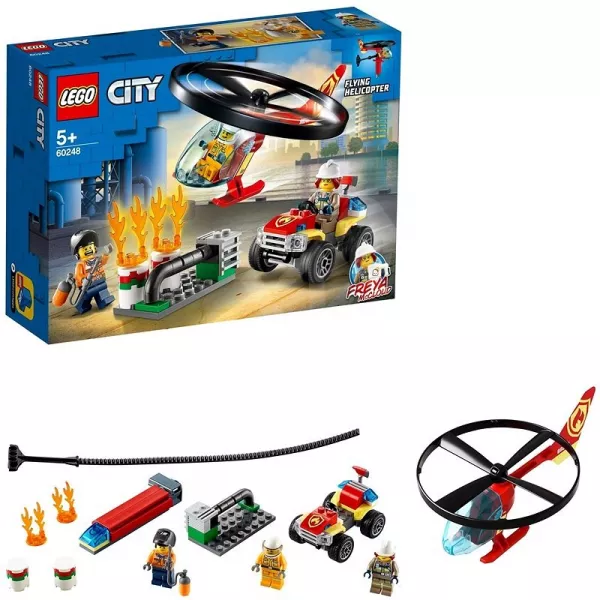 Lego City: Intervenție cu elicopterul de pompieri 60248