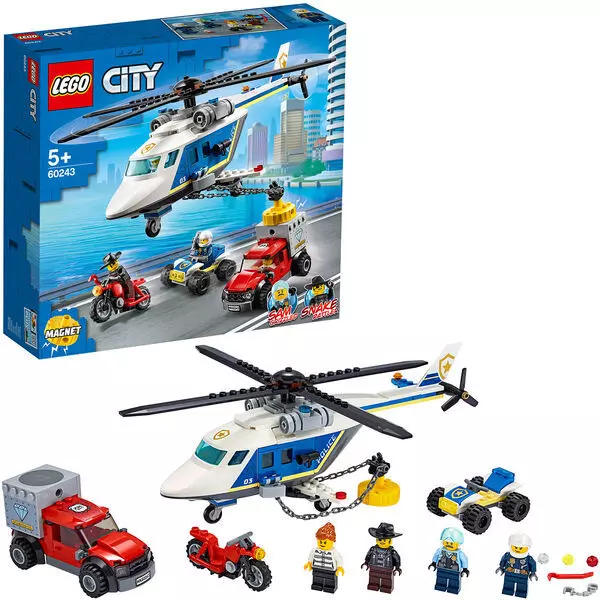 Lego City: Urmărire cu elicopterul poliției 60243