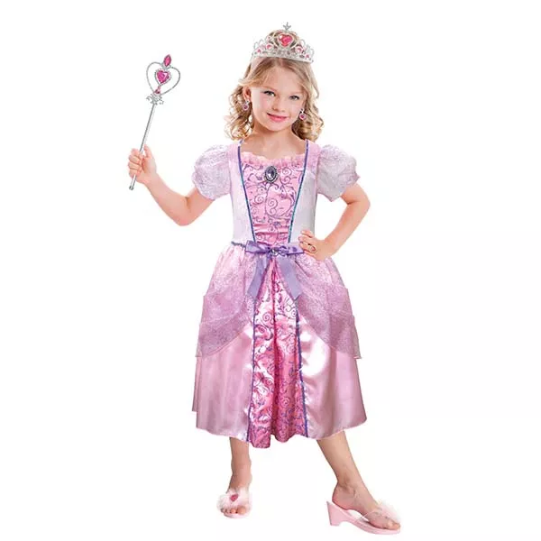 Costum prințesă cu accesorii, 3-6 ani - 96-116 cm