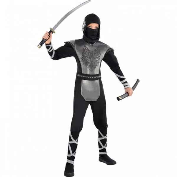 Farkas Ninja jelmez - 8-10 éves - 134 cm