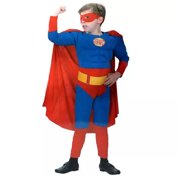 Costum Super-erou cu musculatură - 110-120 cm