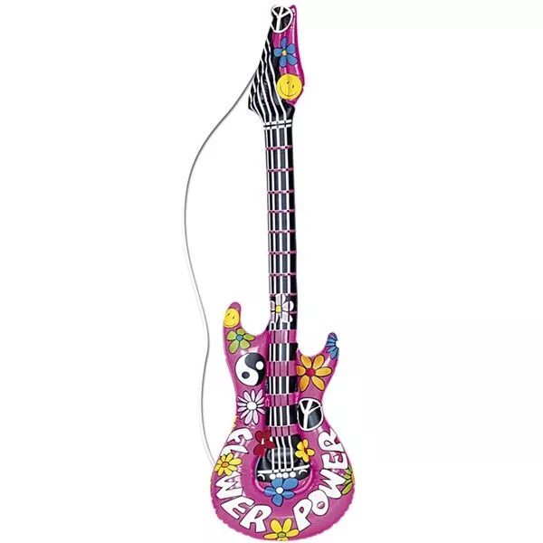 Chitară gonflabil hippie - 105 cm