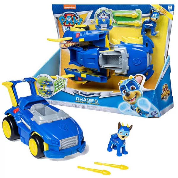 Paw Patrol Mighty Pups: Vehicule transformabile - Chase