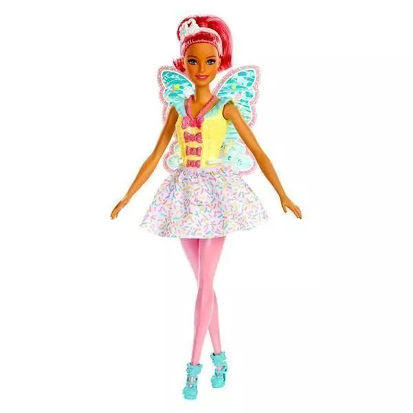 Barbie Dreamtopia: pink hajú Tündér baba - CSOMAGOLÁSSÉRÜLT
