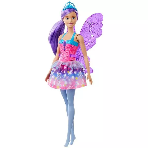 Barbie Dreamtopia: Prințesă zână cu păr mov