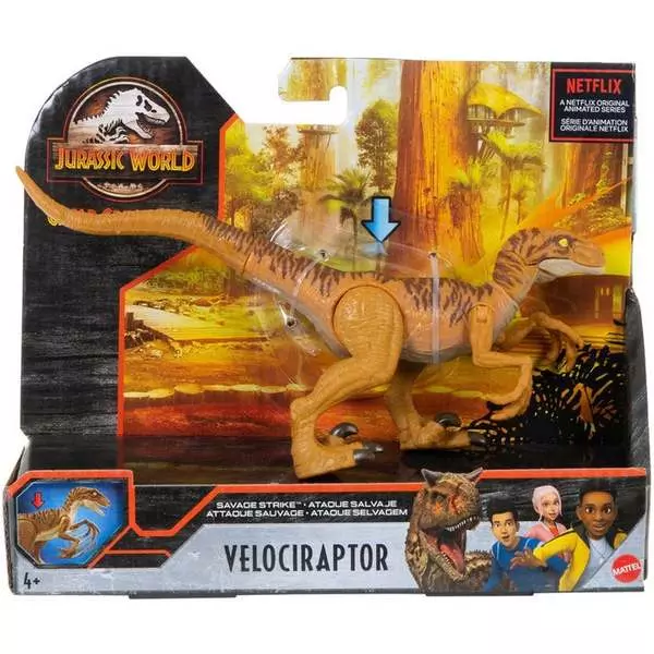 Jurassic World: Dino Rivals - Figurina Velociraptor maro
