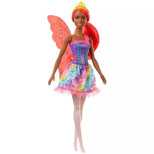 Barbie Dreamtopia: Prințesă zână cu piele creol și păr roz