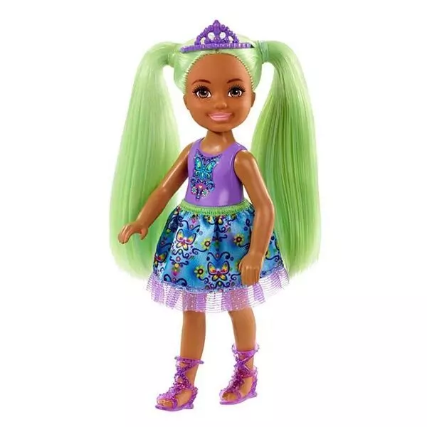 Barbie Dreamtopia: Zöld hajú lány baba