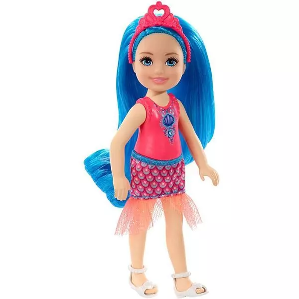Barbie Dreamtopia: Păpușă fată cu păr albastru