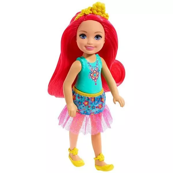 Barbie Dreamtopia: Pink hajú lány baba