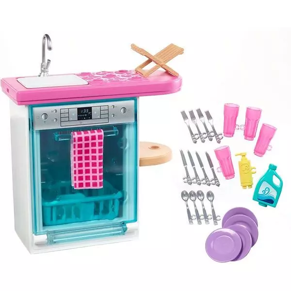 Barbie: Bútorszett - mosogató kiegészítők 