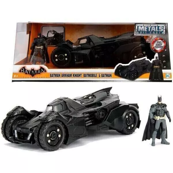 Batman: Arkham lovagja Batmobile és Batman figurával, 1:24