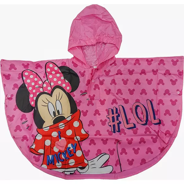 Minnie Mouse: poncho de ploaie - 116 cm, în două culori