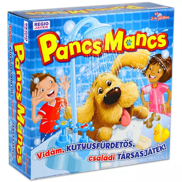 Pancs Mancs - vidám kutyusfürdetős családi társasjáték - CSOMAGOLÁSSÉRÜLT