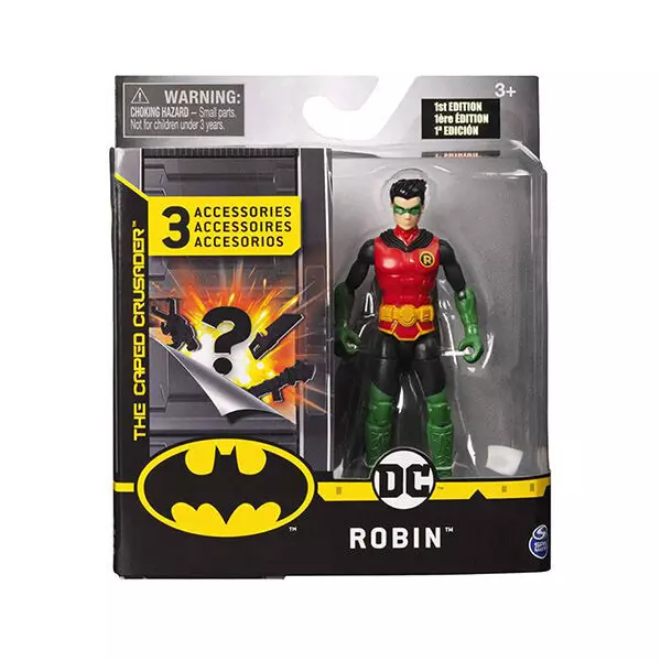 DC Batman: Robin akciófigura, kiegészítővel - 10 cm
