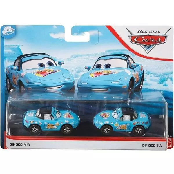 Cars 3: Set mașinuțe Dinoco Mia și Dinoco Tia