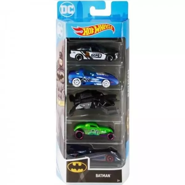 Hot Wheels: 5 darabos kisautó készlet - Batman