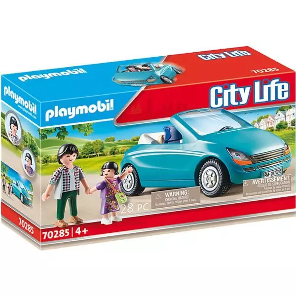 Playmobil: Apuka és kislánya kabrióval 70285