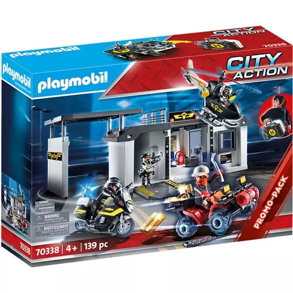 Playmobil: Unitate specială și centru SWAT portabil 70338