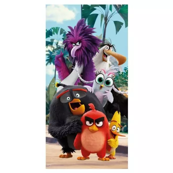 Angry Birds: prosop de plajă - 70 x 140 cm