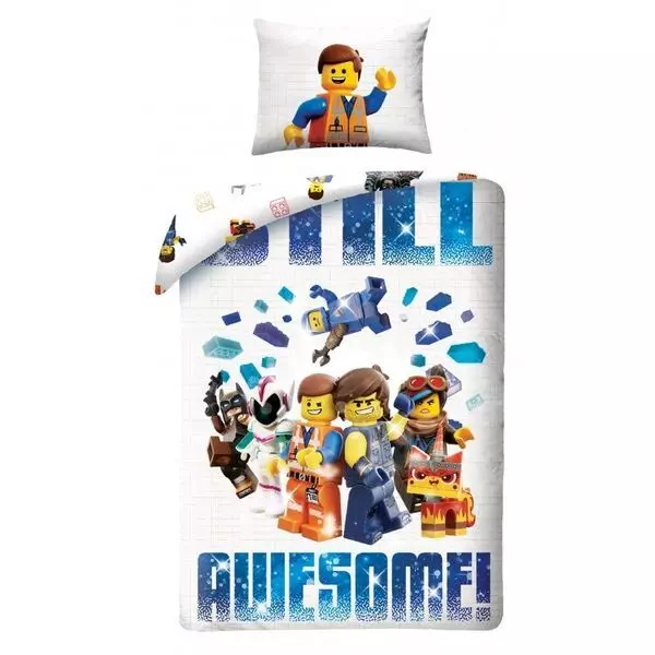 LEGO Movie 2: lenjerie de pat cu 2 piese