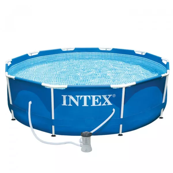 Intex: Piscină cu cadru metalic cu pompă de filtrare - 305 x 76 cm