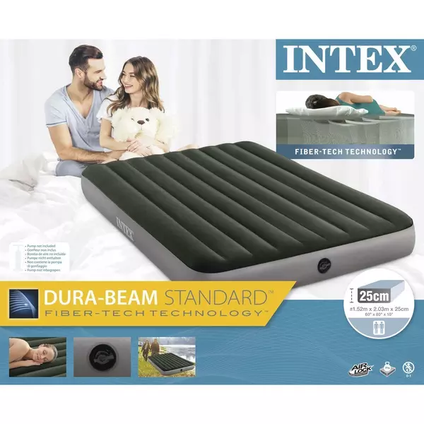 Intex: Prestige Downy felfújható matrac ágy - 152 x 203 cm