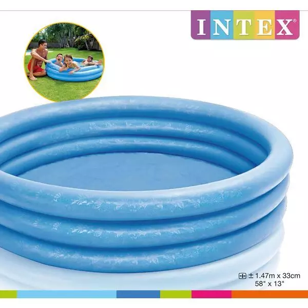 Intex: Piscina Crystal Blue para niños - 147 x 33 cm