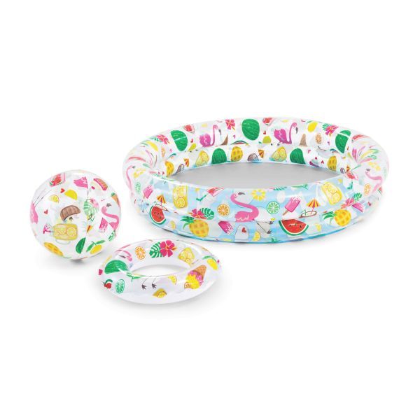 Intex: Gyümölcsös gyermek medence szett - 122 x 26 cm