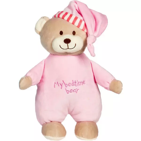 Ursuleț de pluș în pijama - 30 cm, roz