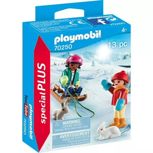 Playmobil: Gyerekek szánkóval