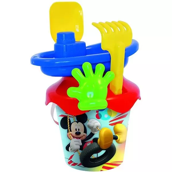 Mickey Mouse: set pentru nisip cu vaporaș