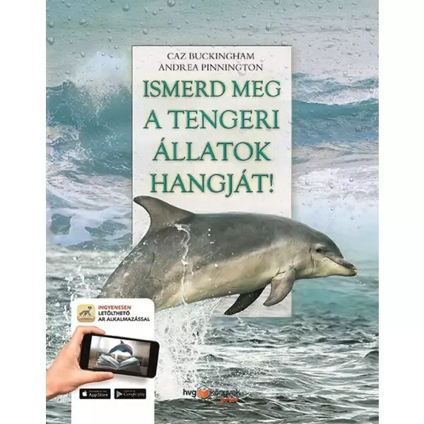 Cunoaște sunetul animalelor marine! - carte educativă în lb. maghiară