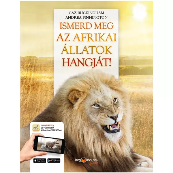 Cunoaște sunetul animalelor din Africa! - carte educativă în lb. maghiară