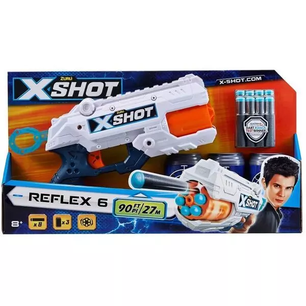 Zuru: Reflex 6 armă de jucărie cu proiectile de burete
