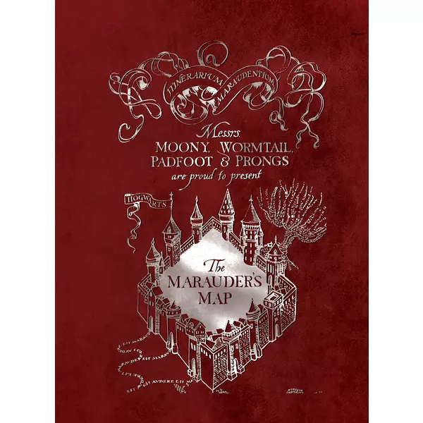 Harry Potter: Marauders map caiet cu pătrățele - A4, 87-40