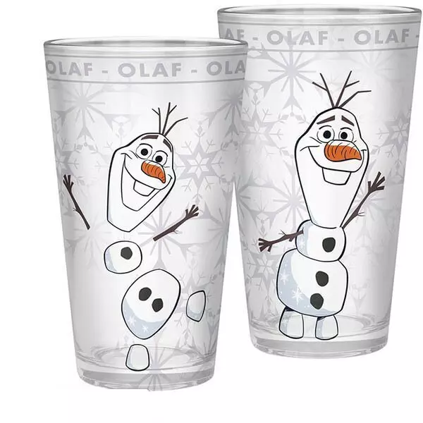 Jégvarázs: Olaf mintás pohár - 400 ml