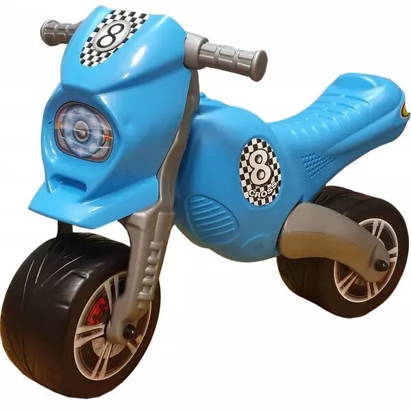 Cross 8: motocicletă uriașă fără pedale - albastru