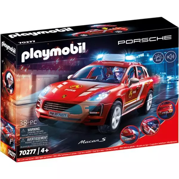 Playmobil: Mașină de pompier Porsche Macan S 70277