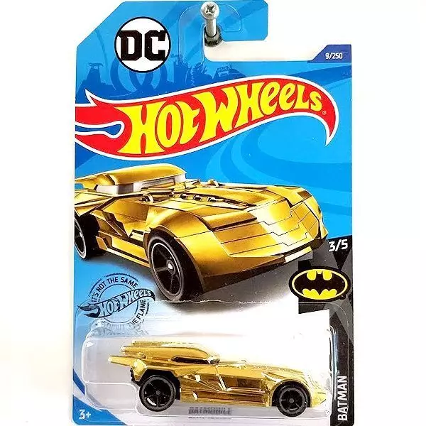 Hot Wheels: Batmobile kisautó - arany színű 