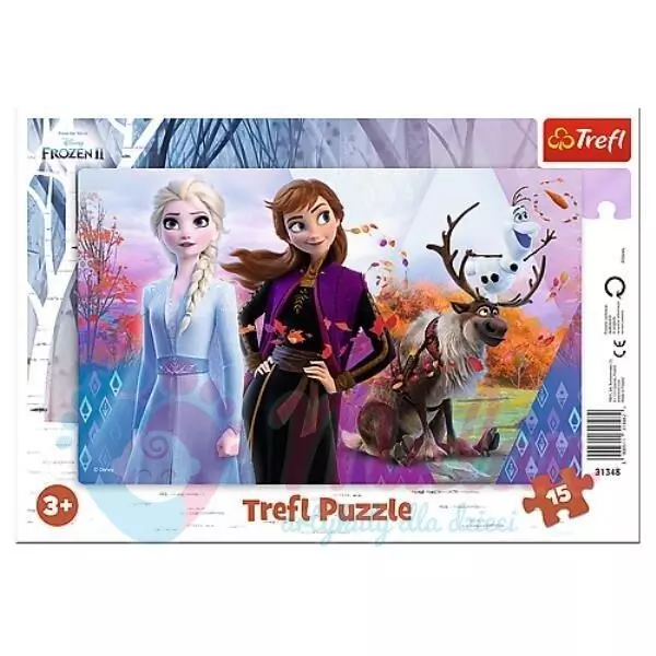 Frozen 2: puzzle cu chenar cu 15 piese