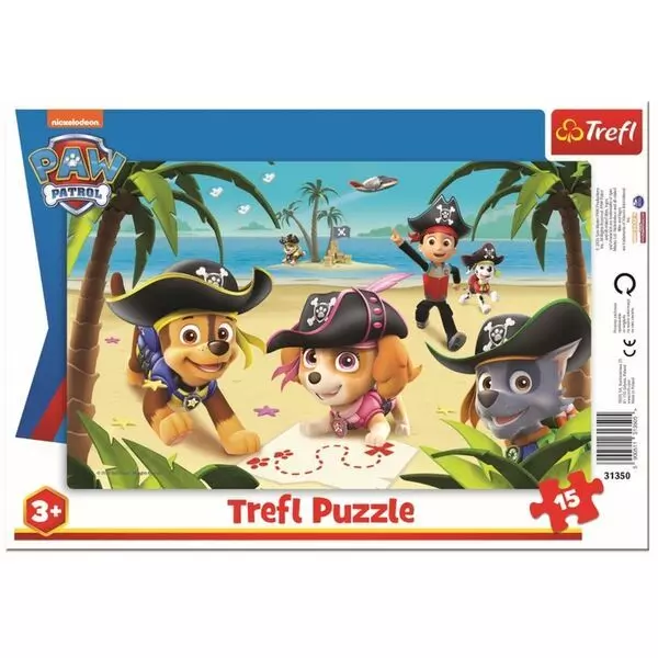 Trefl: Mancs őrjárat - 15 darabos keretes puzzle